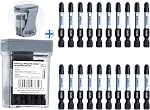 toolant 2 Inch Phillips Bit#3 Magnetic Anti Slip Impact Screwdriver Bits Set,20pcs Insert S2 Steel PH3 Driver Dit Set with CNC Machined Tips for Power Drill