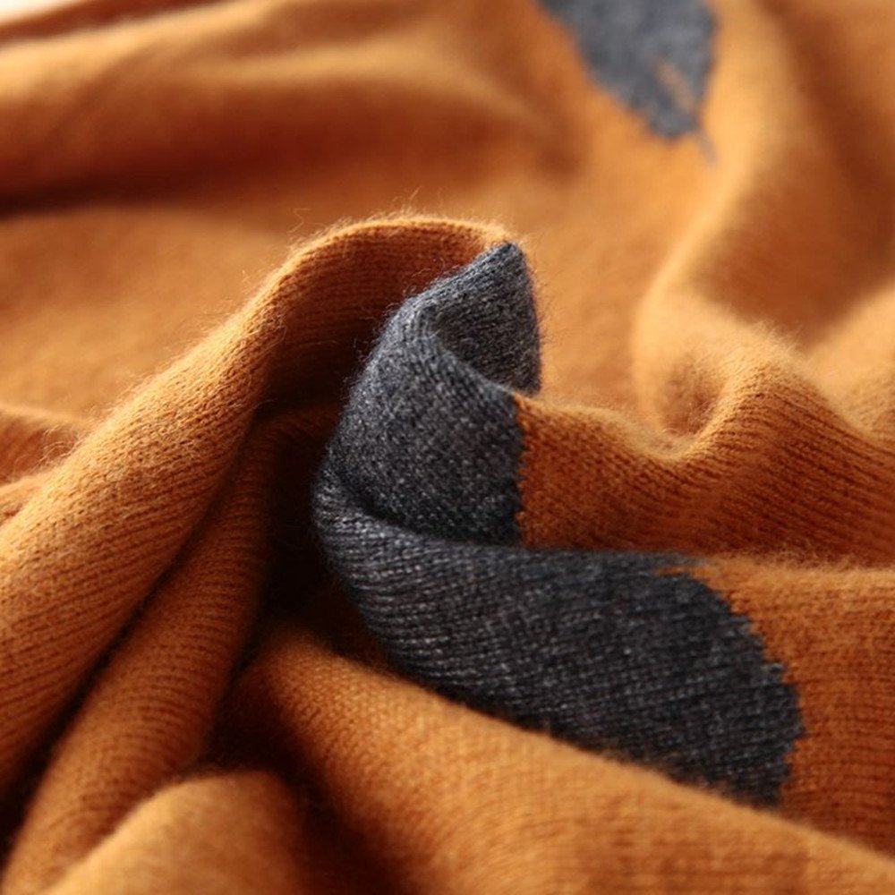 Maglione Girocollo in Cashmere Moda Uomo - Maglia da Passeggio per Il Tempo Libero