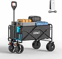 電動キャリーワゴン 坂道運搬 軽量 大容量100Lアウトドアワゴン 折りたたみ式 Amazon.co.jp: Litheli 電動キャリーワゴン 坂道運搬 軽量 大
