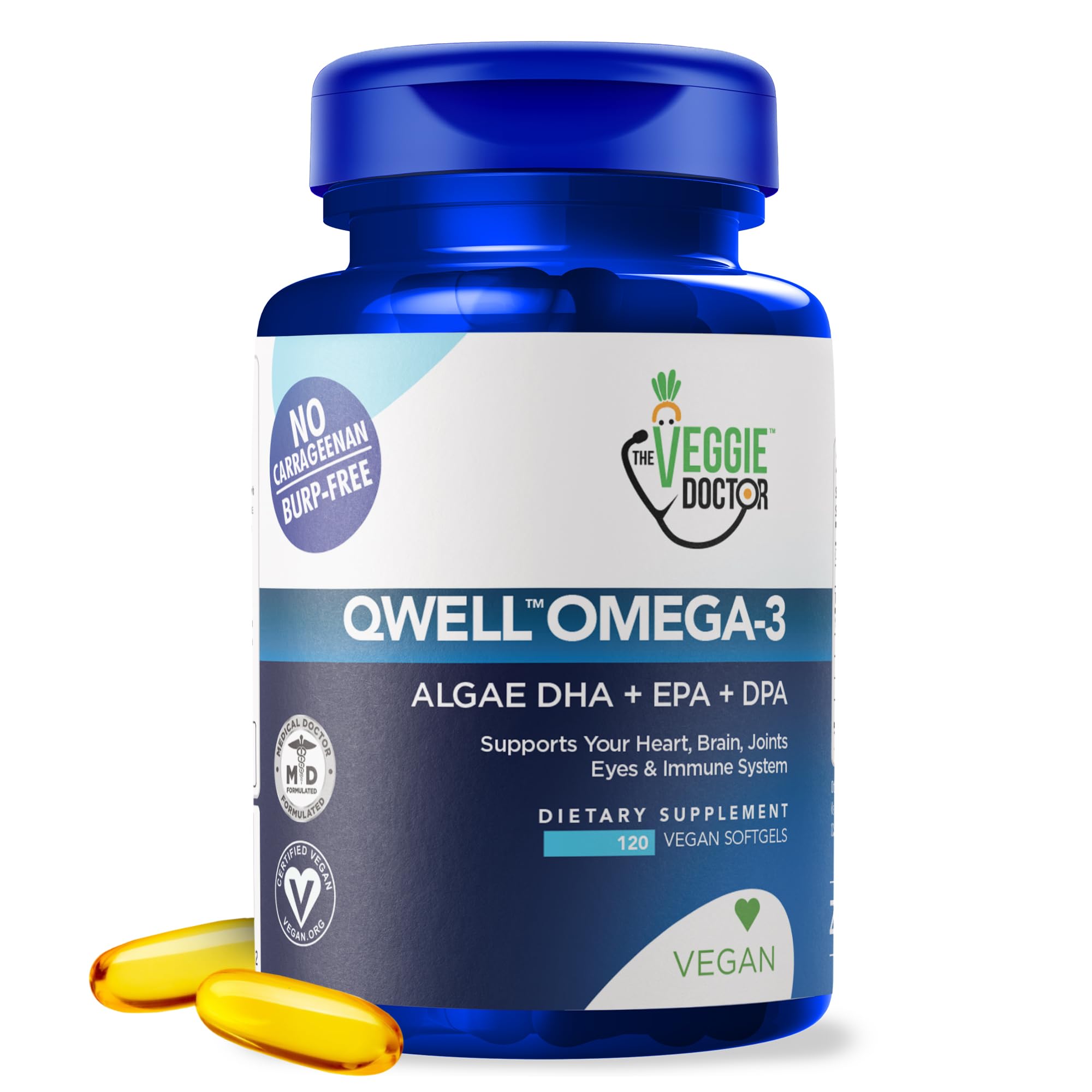 QWELL Vegan Omega 3 bottle