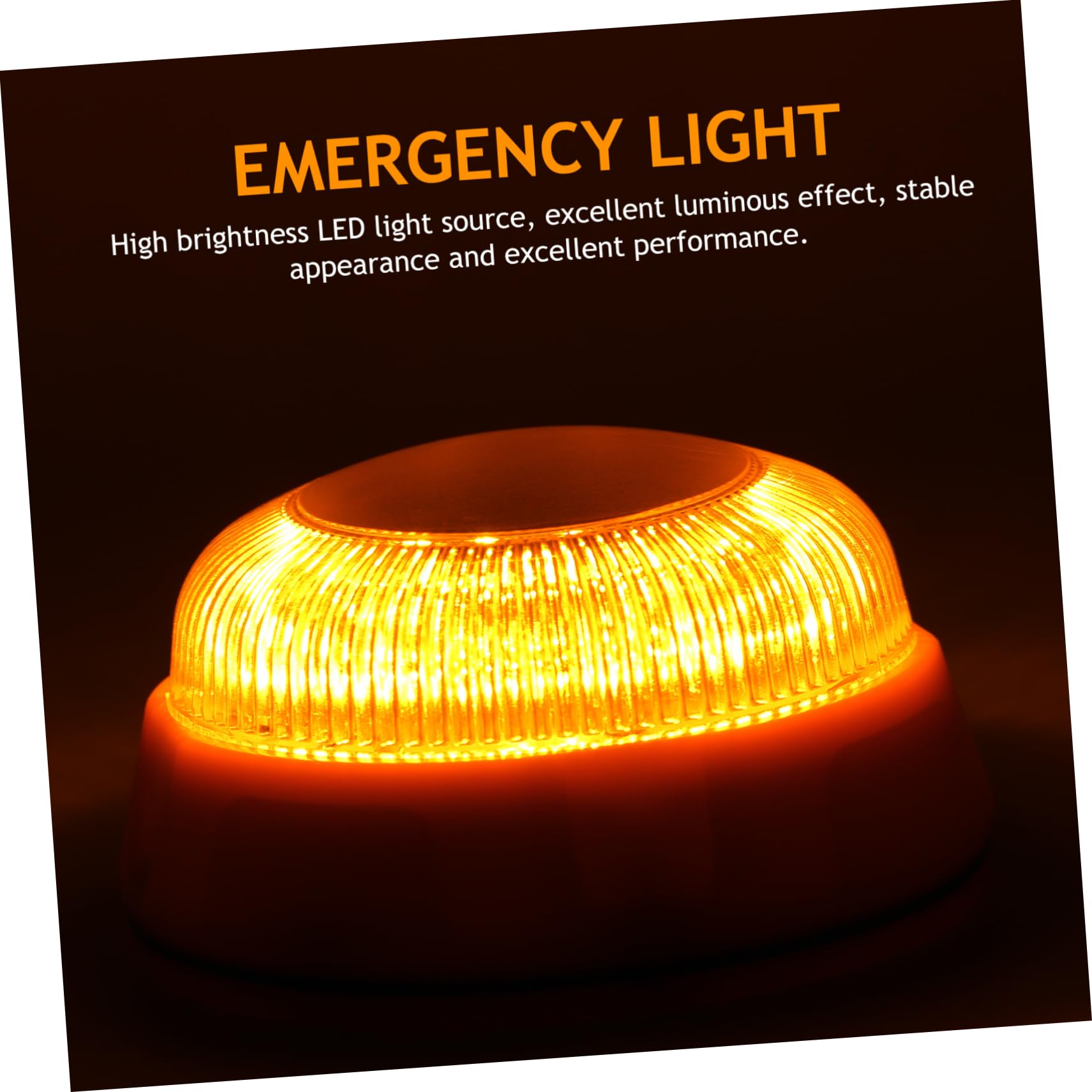 2piezas Luz Led De Emergencia Para Automóviles Señalización Amarilla y Resistente Luz Intermitente Para Vehículos Situaciones De Emergencia