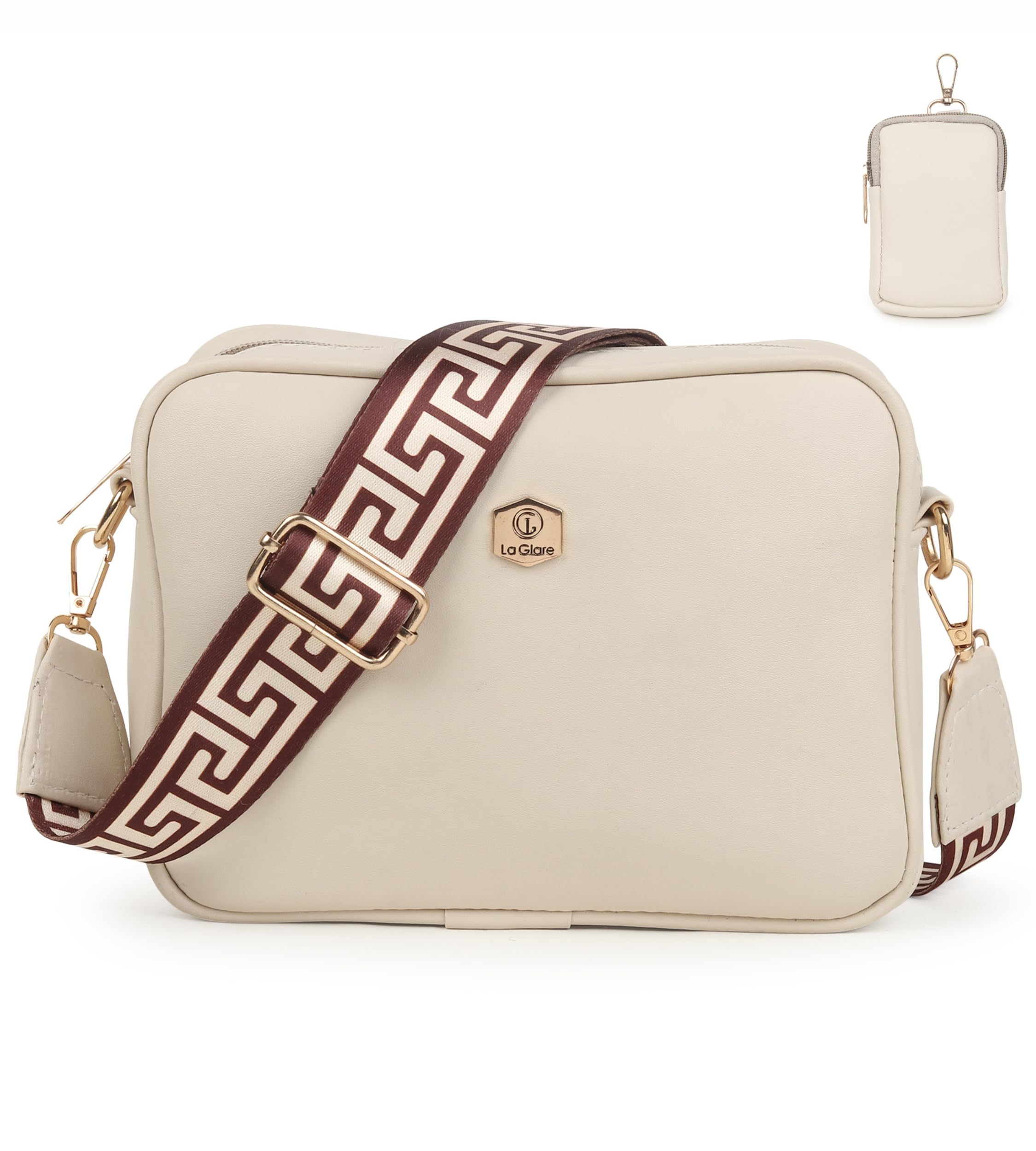 Women's Girls Cross Body Sling Bag with Pouch