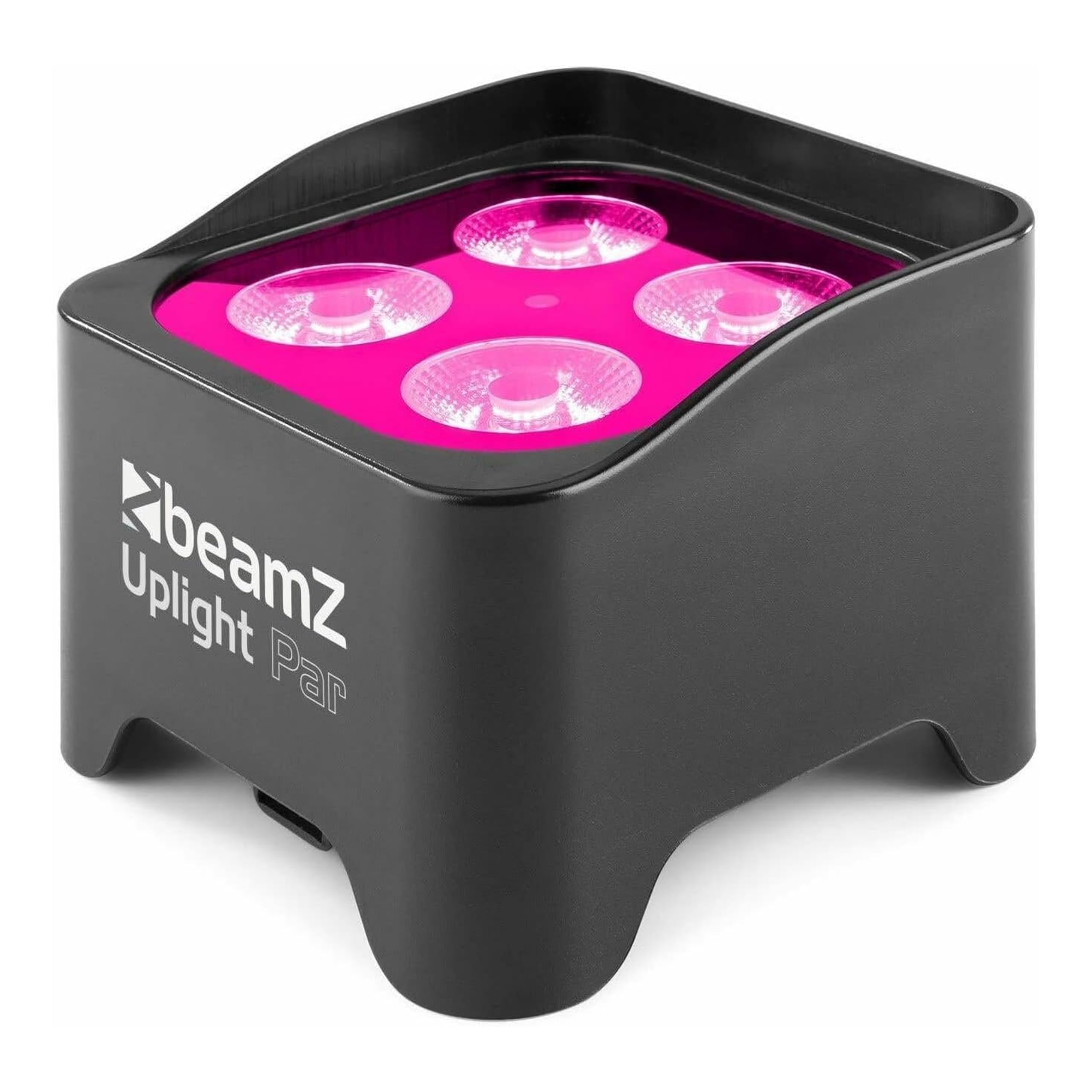 BeamZ BBP90 Pack 2 focos PAR LED RGB-UV 4x4W con batería | Pack profesional, funcionamiento inalámbrico, montaje rápido, para eventos y alquiler