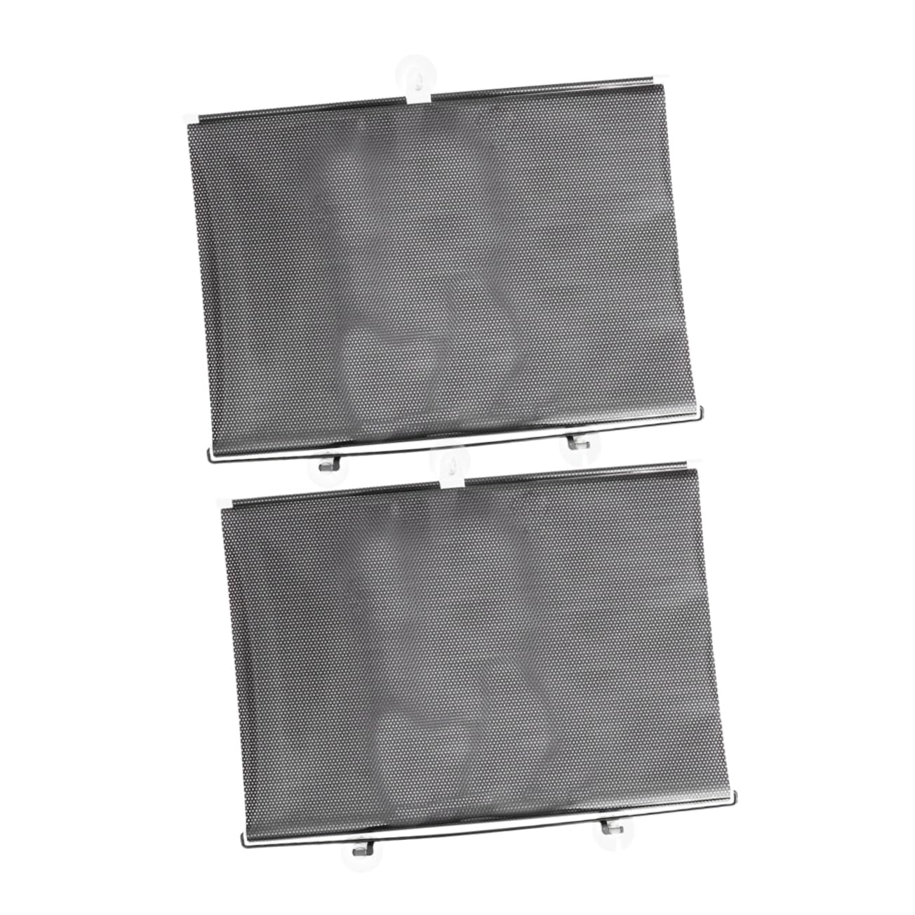 TEHAUX 2pcs Suction Cup Sunshade Curtains for Windows No Drill Blackout Blinds for Car Apartment Dorms Offices UV Protection Privacy Modern Minimalist Design