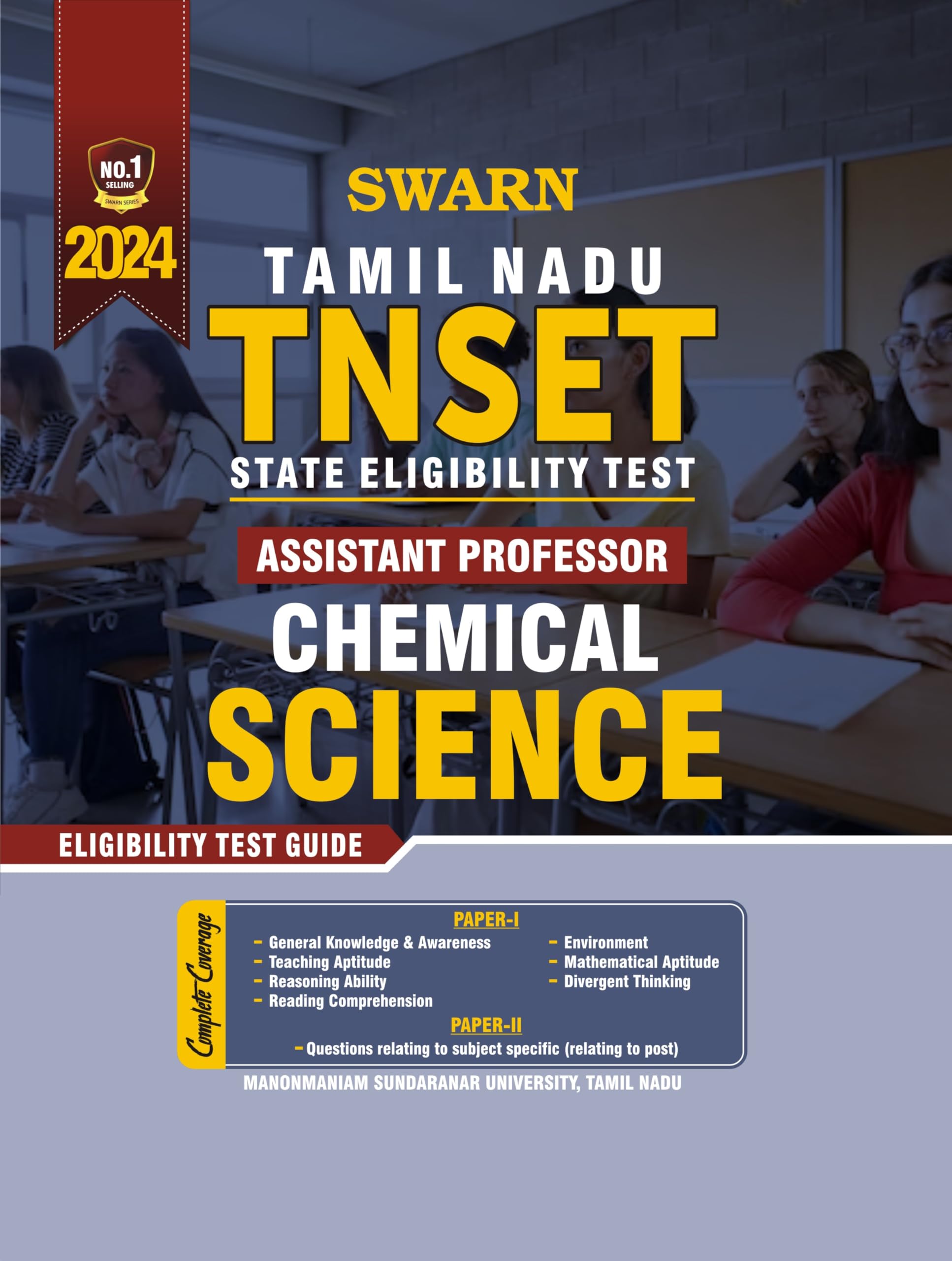 TNSET ( Tamil Nadu State Eligibility Test ) Assistant Proffesor - Chemical Science Guide / Book 2024