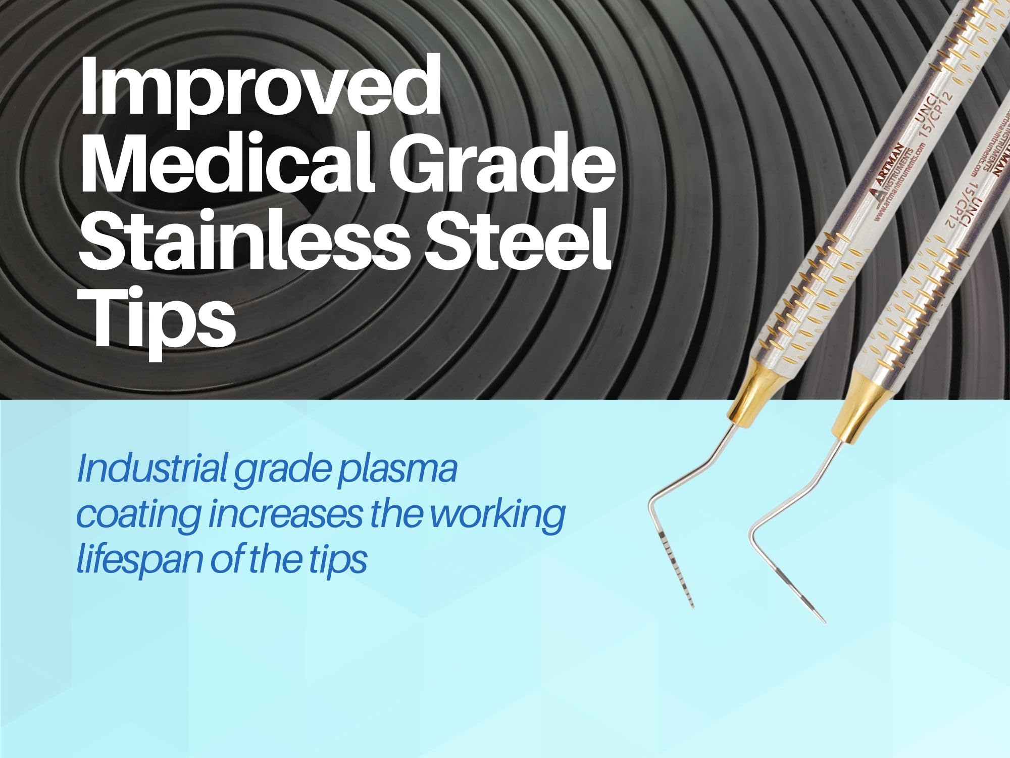 Artman Instruments UCNI 15/CP12 Dual-Ended Periodontal Probe – Precision Dental Tool for Accurate Pocket Depth Measurement