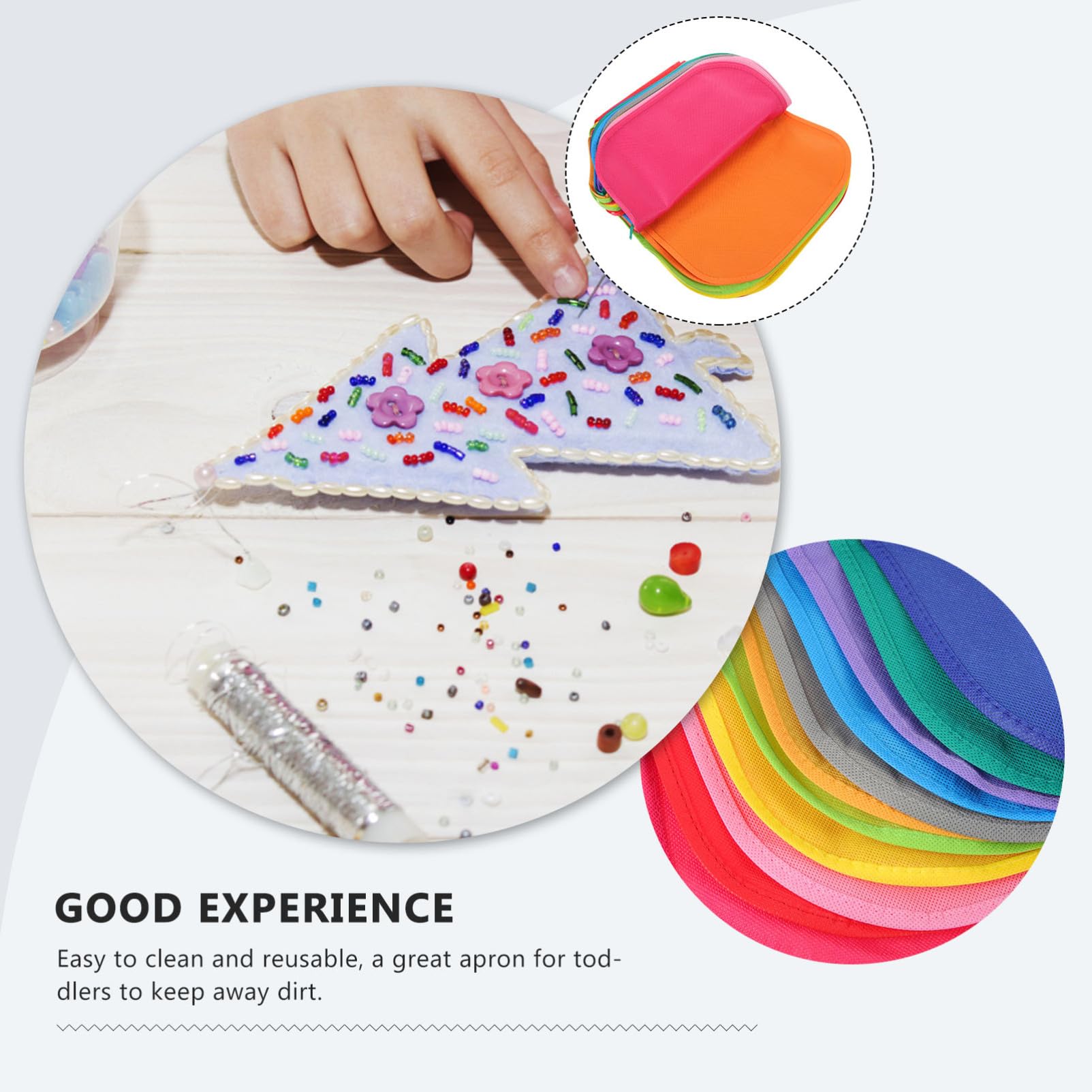 Luxshiny Grembiuli Usa e Getta per Ragazzo Ragazza 24 Pezzi Non Tessuto Impermeabili e Facili da Pulire per Attività di Pittura Artistica e Cucina
