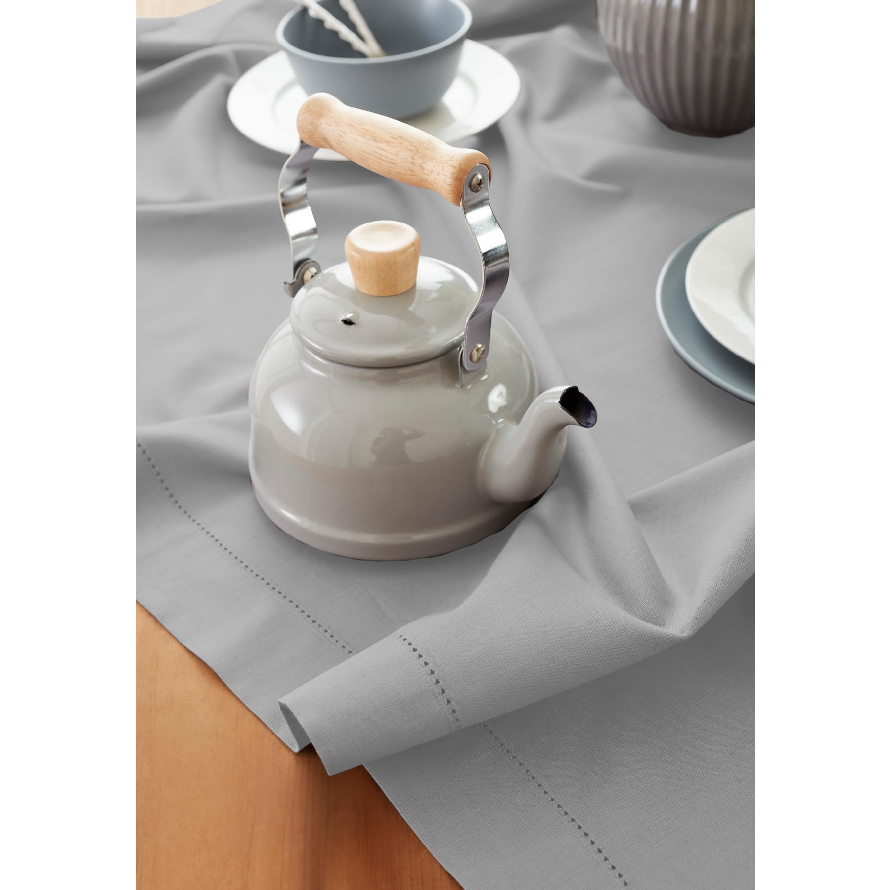 Solino Home Tischdecke Baumwoll-Leinen – Marineblau 152x213 Cm | Naturstoff Für Drinnen & Draußen | Maschinenwaschbar