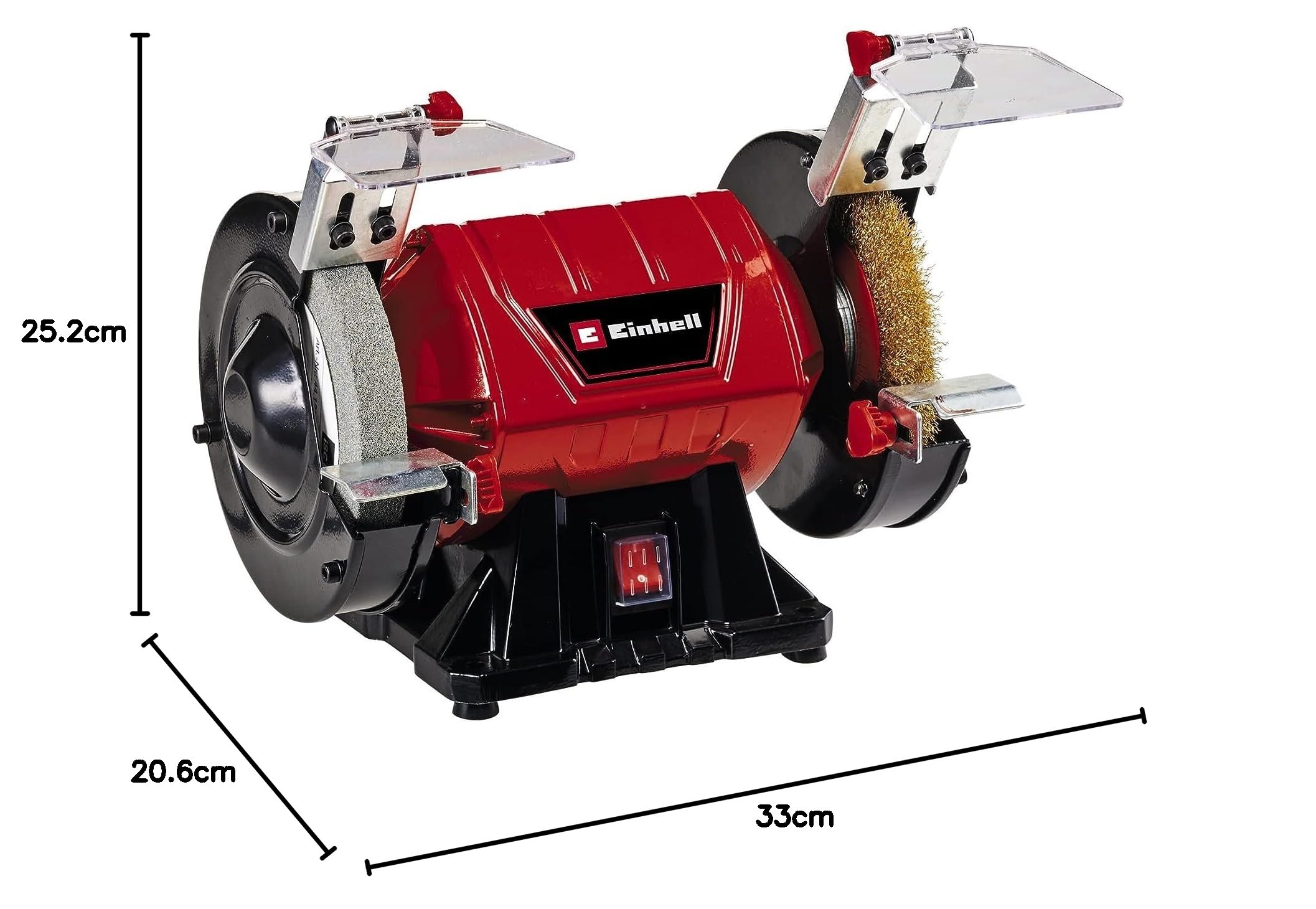 Einhell Touret à meuler TC-BG 150 B (350 W max, meule de Ø 150 mm,) Livré avec accessoires