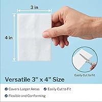 Vista 6 de McKesson Apósitos no adherentes, estériles, nailon/poliéster, 3 x 4 pulgadas, 100 unidades, 1 paquete