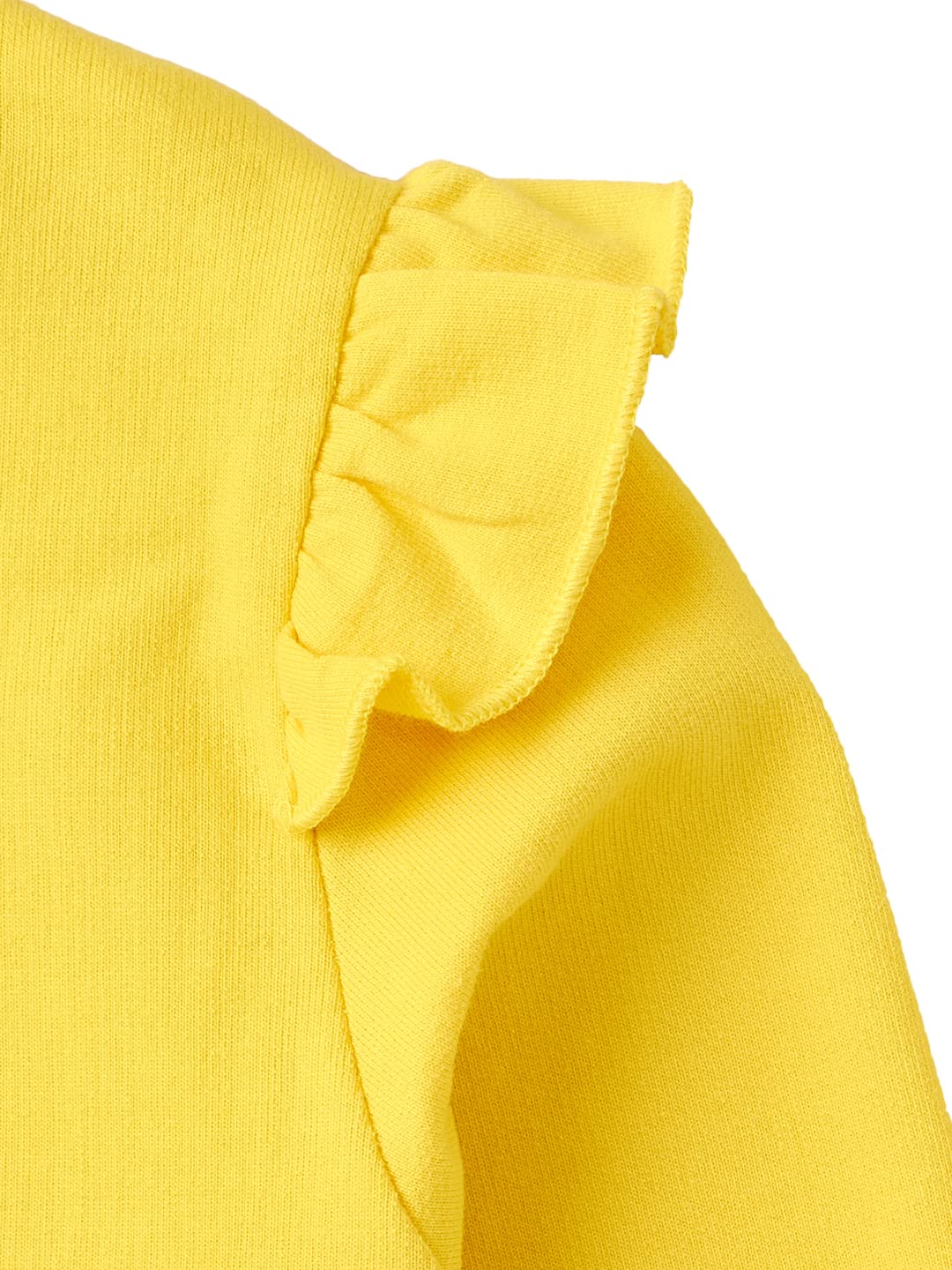 8 Years Girls Sweatshirt By Cub McPaws | Cotton Round Neck Full Sleeves Kids Pullover Sweatshirt for Girls| Yellow Girls Winter Wear with Graphic Print | 8-9 Years 3