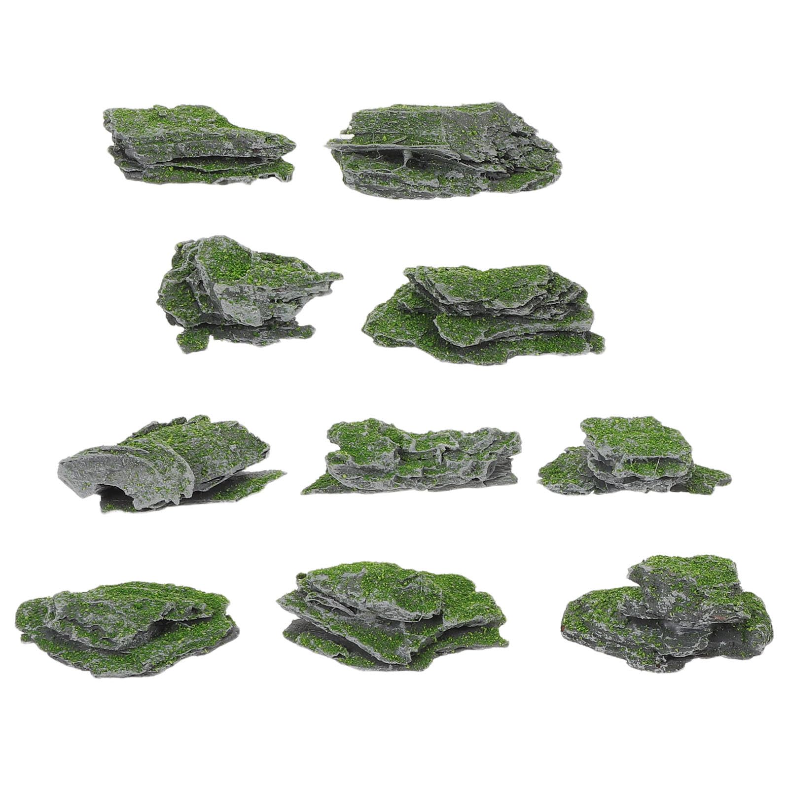 Gatuida 10pcs Simulated Rock Sand Table Building Model Railroad Scenery Lightweight Landscape Rock for Miniature Landscape Art Backyard Landscaping