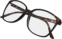 Vista 2 de Emblem Eyewear - Large Oversized Glasses Clear Lens Thin Frame Nerd Glasses
