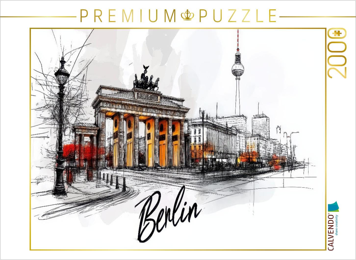 CALVENDO - Puzzle Berlin | 2000 Teile Lege-Größe 90x67cm Foto-Puzzle für glückliche Stunden