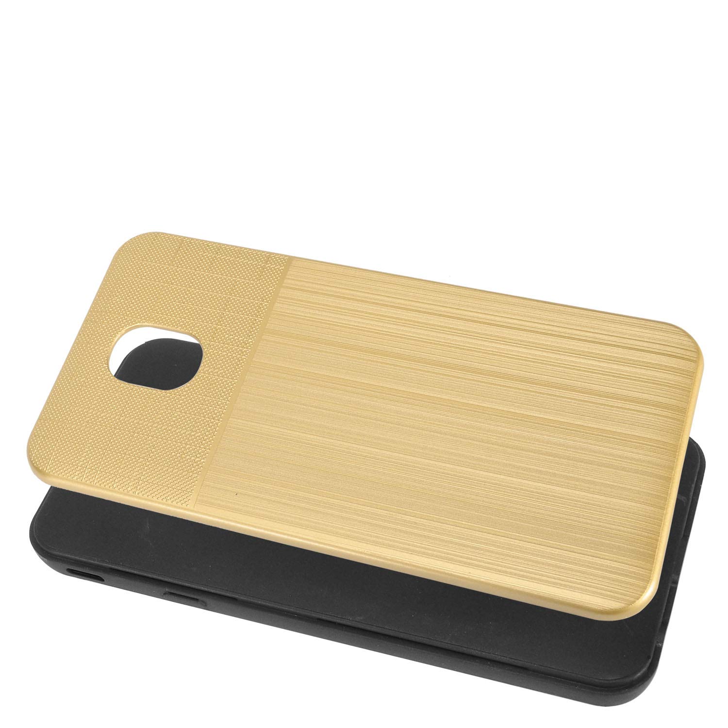 Z-GEN - Galaxy J7 2018, J7 Refine, J7 Star, J7 Crown, J7 Aura, J7 Top, J7 V J7V 2nd Gen J737 - Hybrydowe etui na telefon Samsung + osłona ekranu ze szkła hartowanego - CF2 Gold