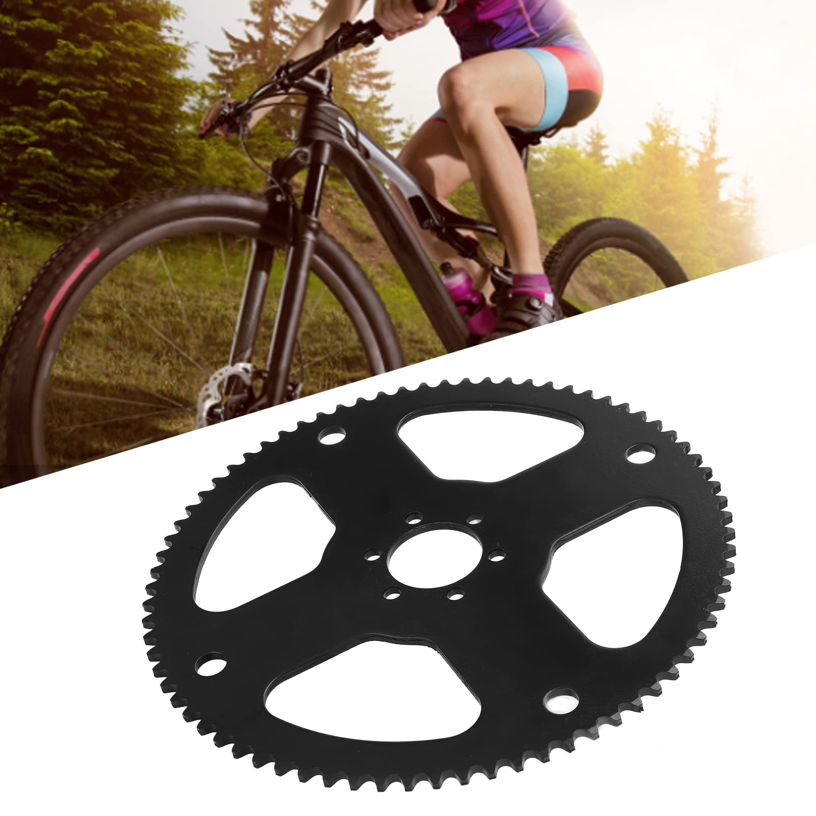 Pignone per catena bici da 75 denti in acciaio 35 catena ruota posteriore durevole riparazione bicicletta manutenzione per mini bici CT100U Trail Motovox MBX10