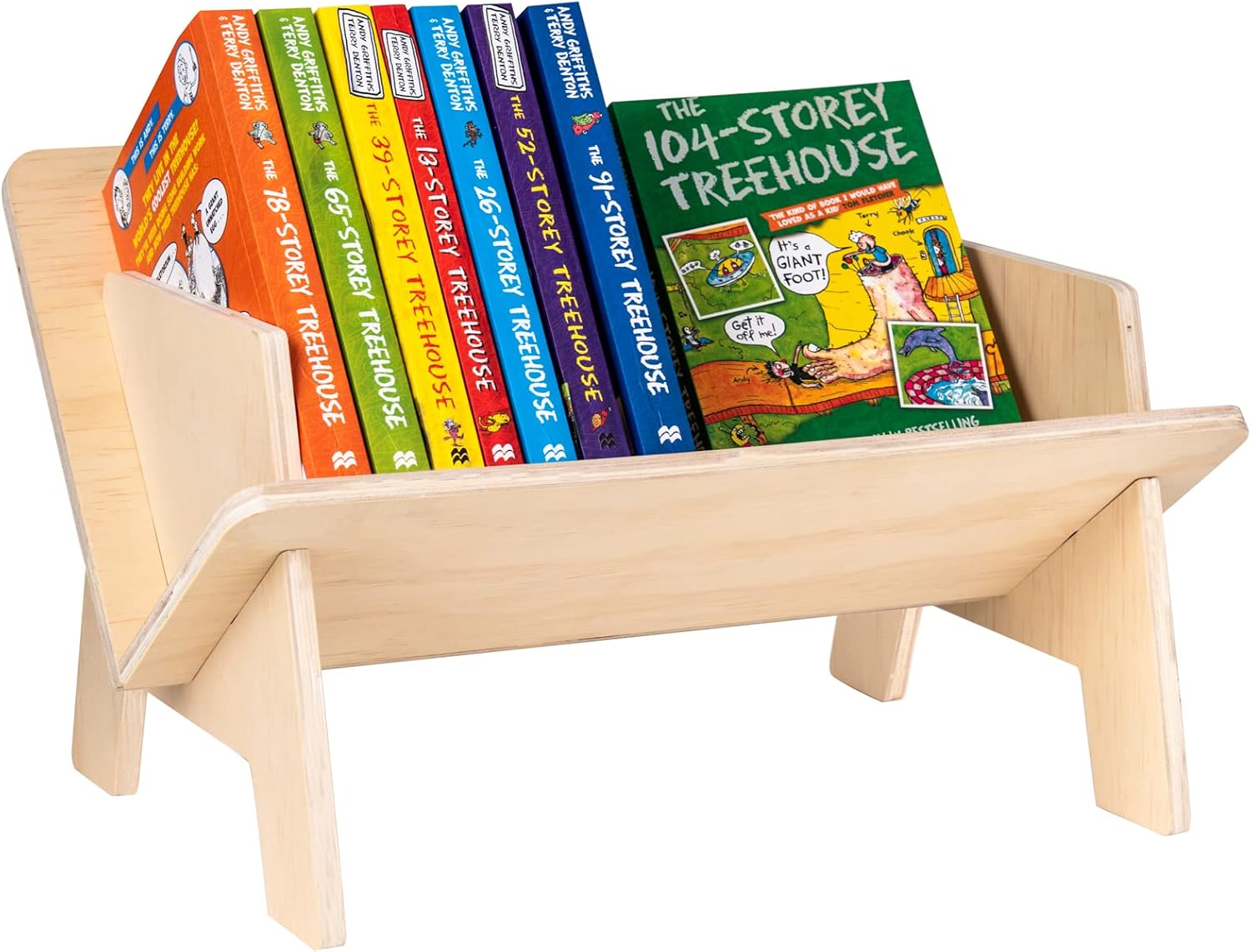 Eiyye Wooden Tilted Tabletop Bookshelf， Kids Bookcase