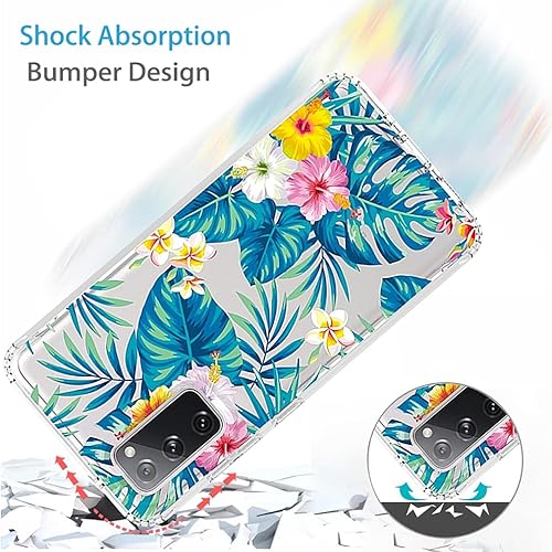 Miniatura 7 de Funda para Galaxy S20 FE 5G de 6.5 pulgadas, para Samsung S20 FE Funda transparente para niñas, TPU 360 cuerpo completo a prueba de golpes híbrido