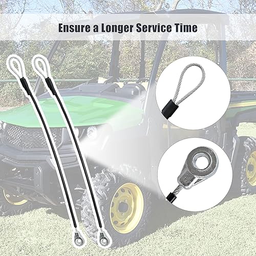 Miniatura 6 de KMBNTU M159508 - 2 cables de equipo para puerta trasera para John Deere Gators M TE TH TX XUV TH TX HPX615E HPX815E XUV825EM XUV835EMR XUV855E