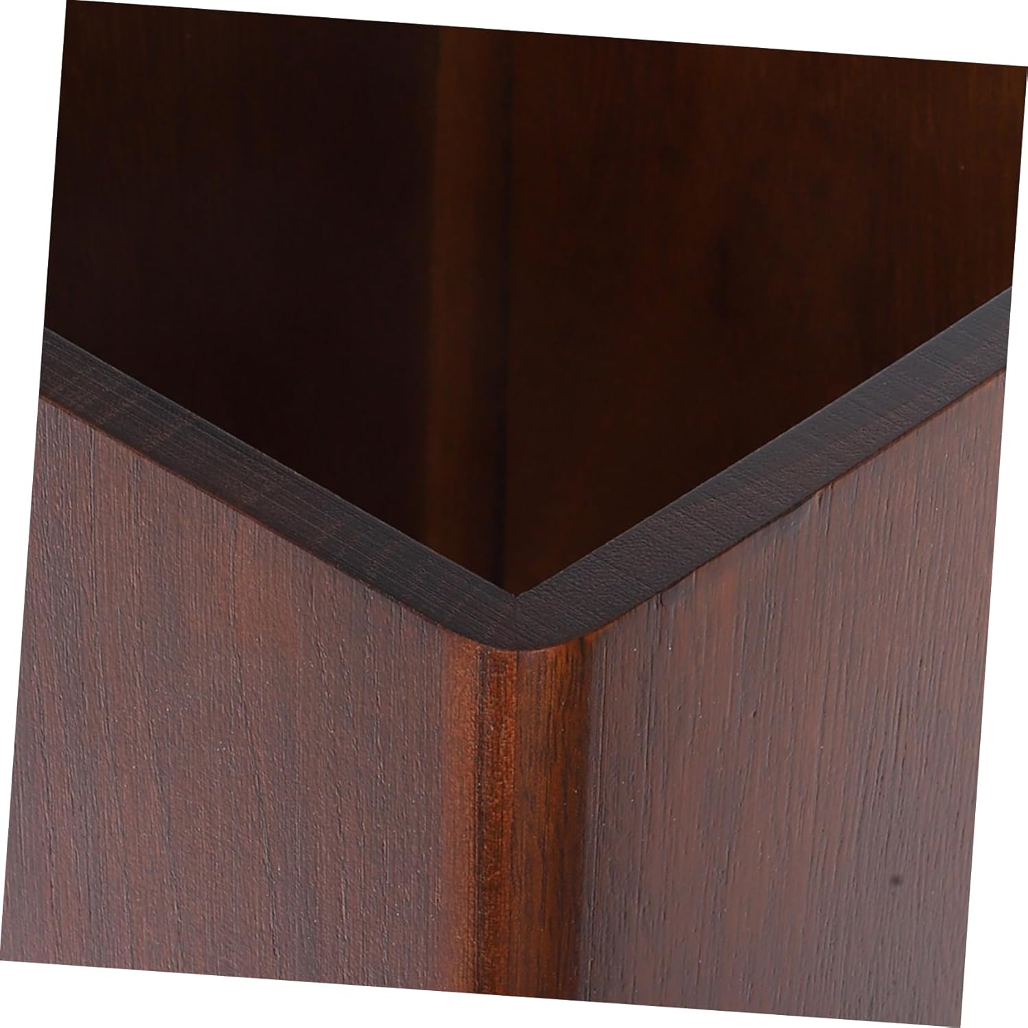 Solid Wood Umbrella Stand Elegant Entryway Organizer for Indoor and Outdoor Use Heavy Duty Umbrella Holder for Lobbies Dark Walnut