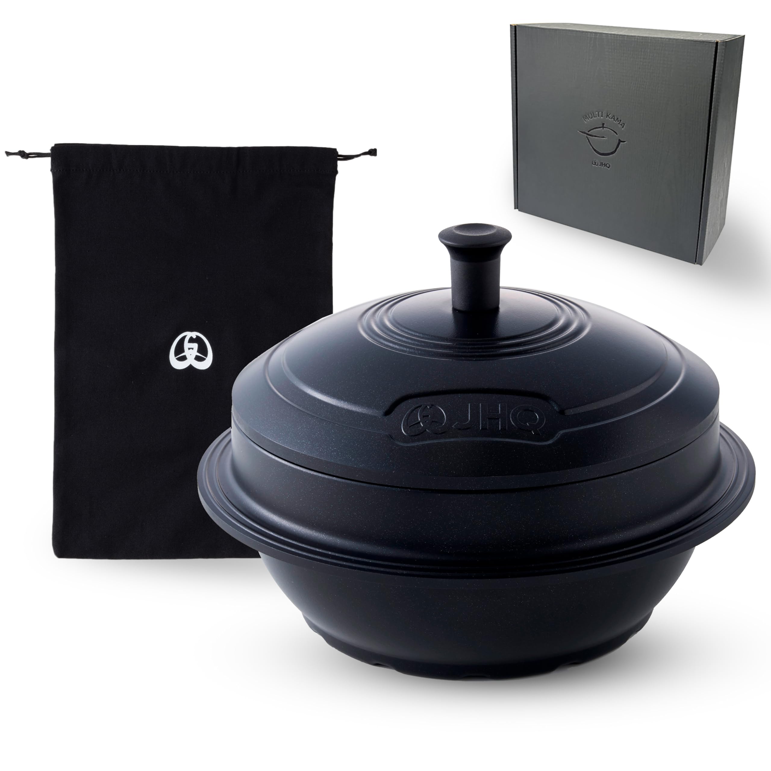 Amazon｜JHQ マルチカマ (本体+ケース付き)｜二合炊き（最大三合）｜IH