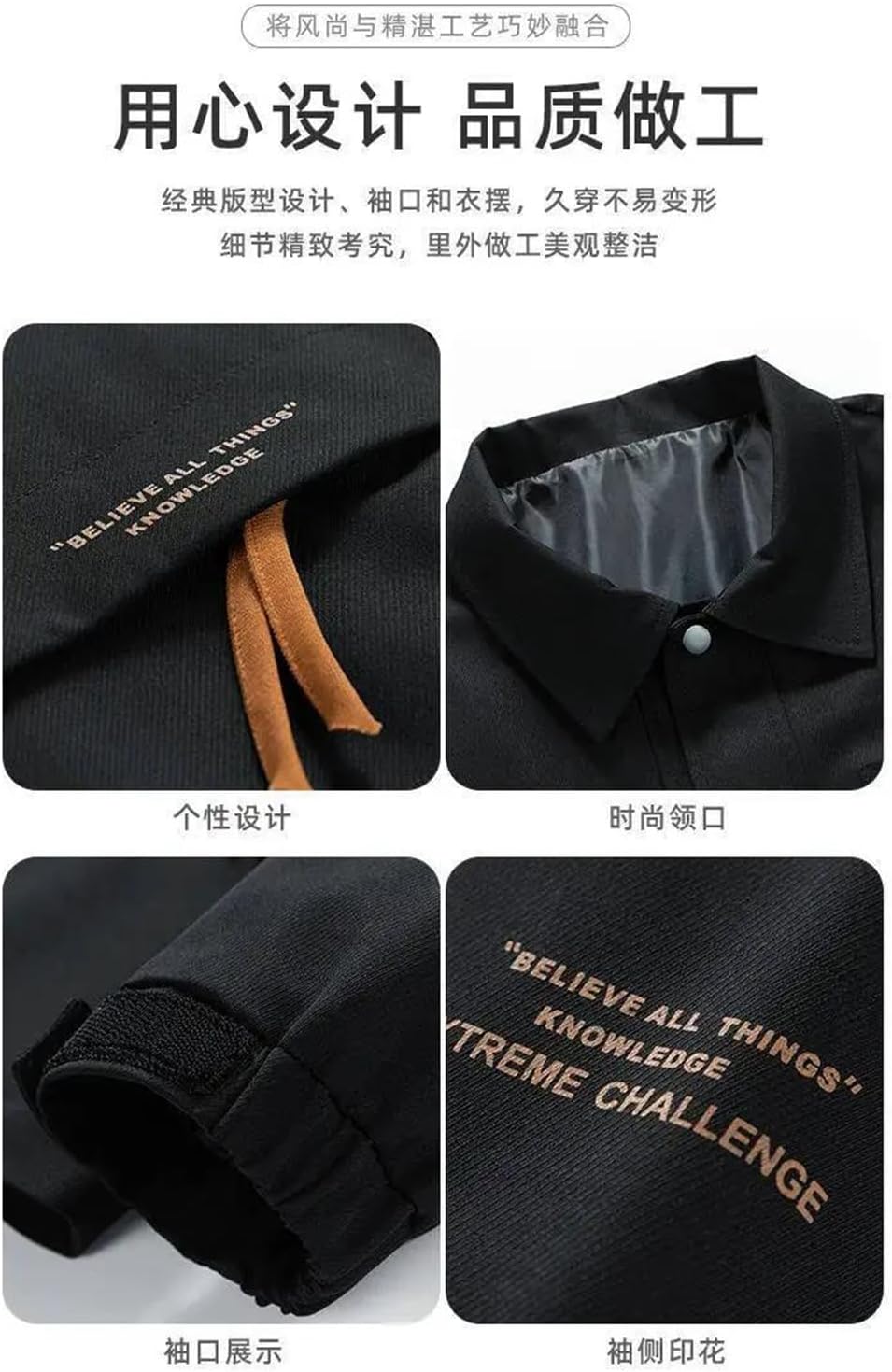 Men's Jacket Solid Lapel Cotton Padded Casual Coat
