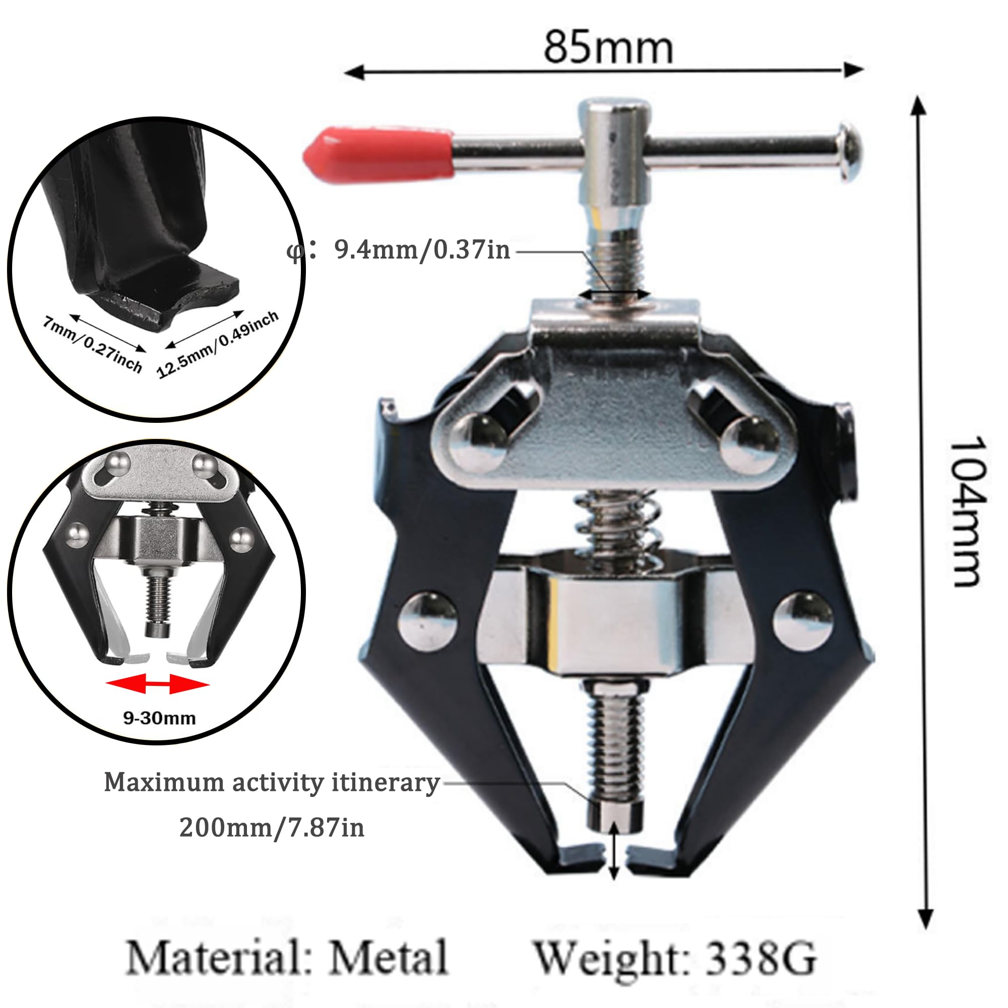 VZJYJZ Extractor De Brazos De Limpiaparabrisas, Extractor De Cojinetes, Extractor Limpiaparabrisas, Extractor Limpiaparabrisas, Apto para La Mayoría De Los Brazos De Limpiaparabrisas De Vehículos