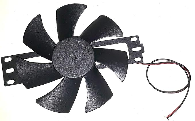 PGSA2Z Induction Cooker Fan - DC 18V Plastic Cooling Fan for Induction Cooker (Black) - Compact Size 14.2 x 9.8 x 2cm - Electronic Induction Cooker Part