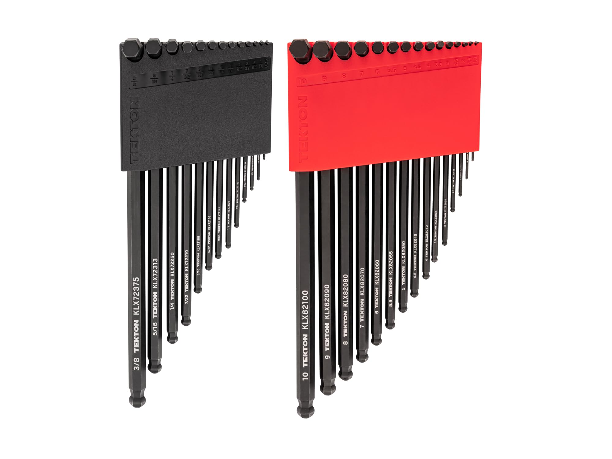 TEKTON Ball End Hex L-Key Set with Holder, 28-Piece (0.050-3/8 in., 1.3-10 mm) | KLX91302