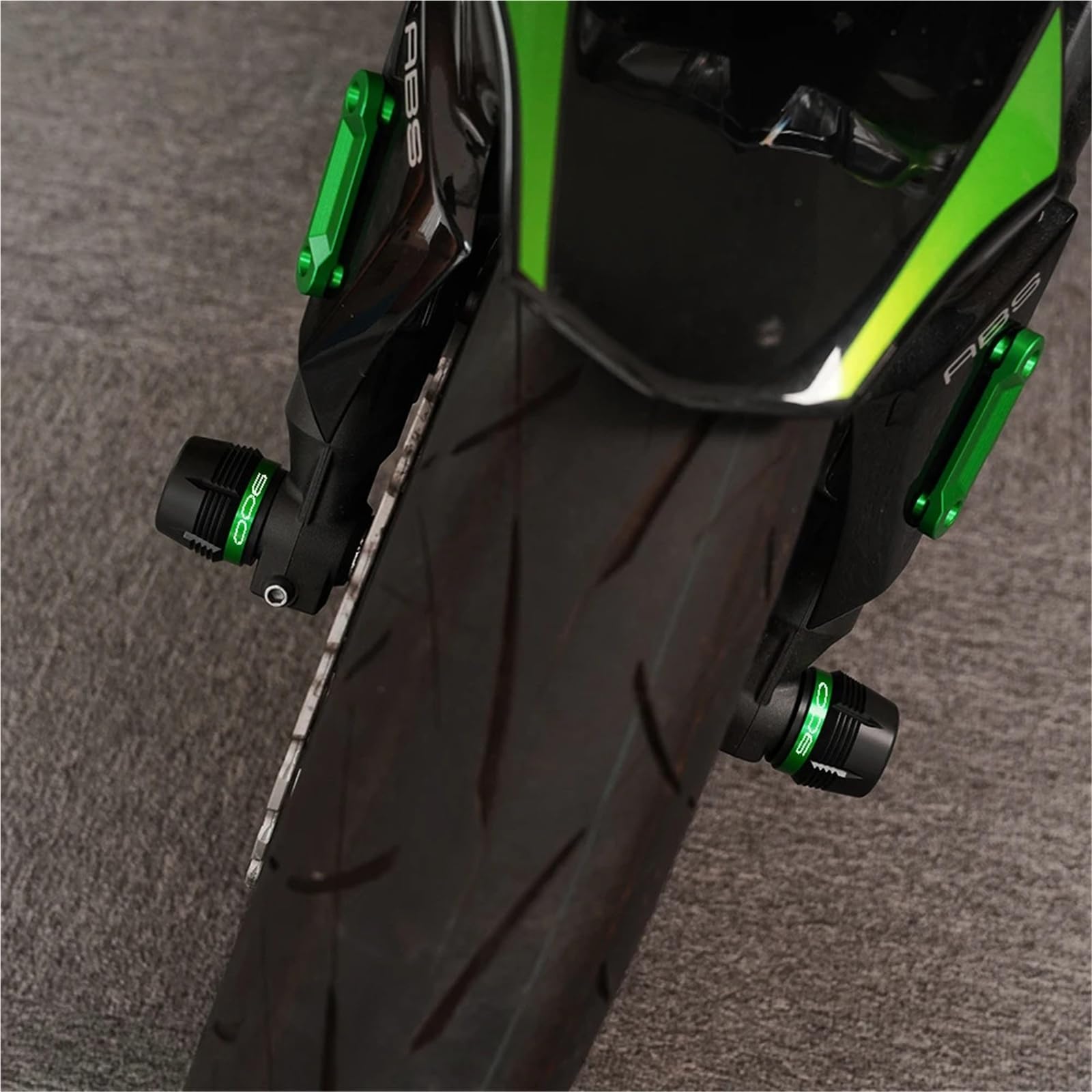 Pasuje Do Kawasaki Z900 Z650 Z 900 Ninja 650 Versys650 2020-2024 Akcesoria Motocyklowe Oś Przednia Widelec Koła Suwak Osłona Przed Uderzeniem(Red)