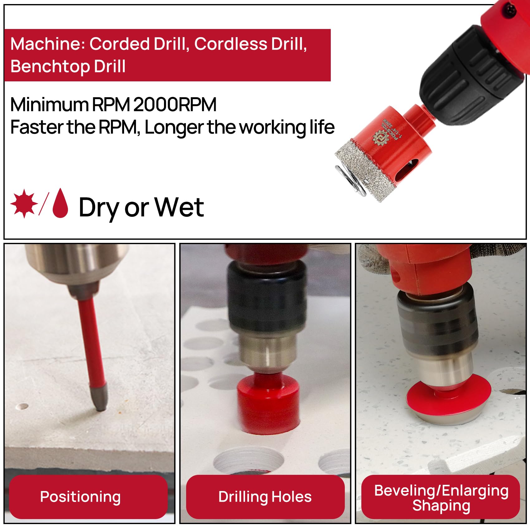 FOCSTOL Tile Hole Cutter Set - Image 3