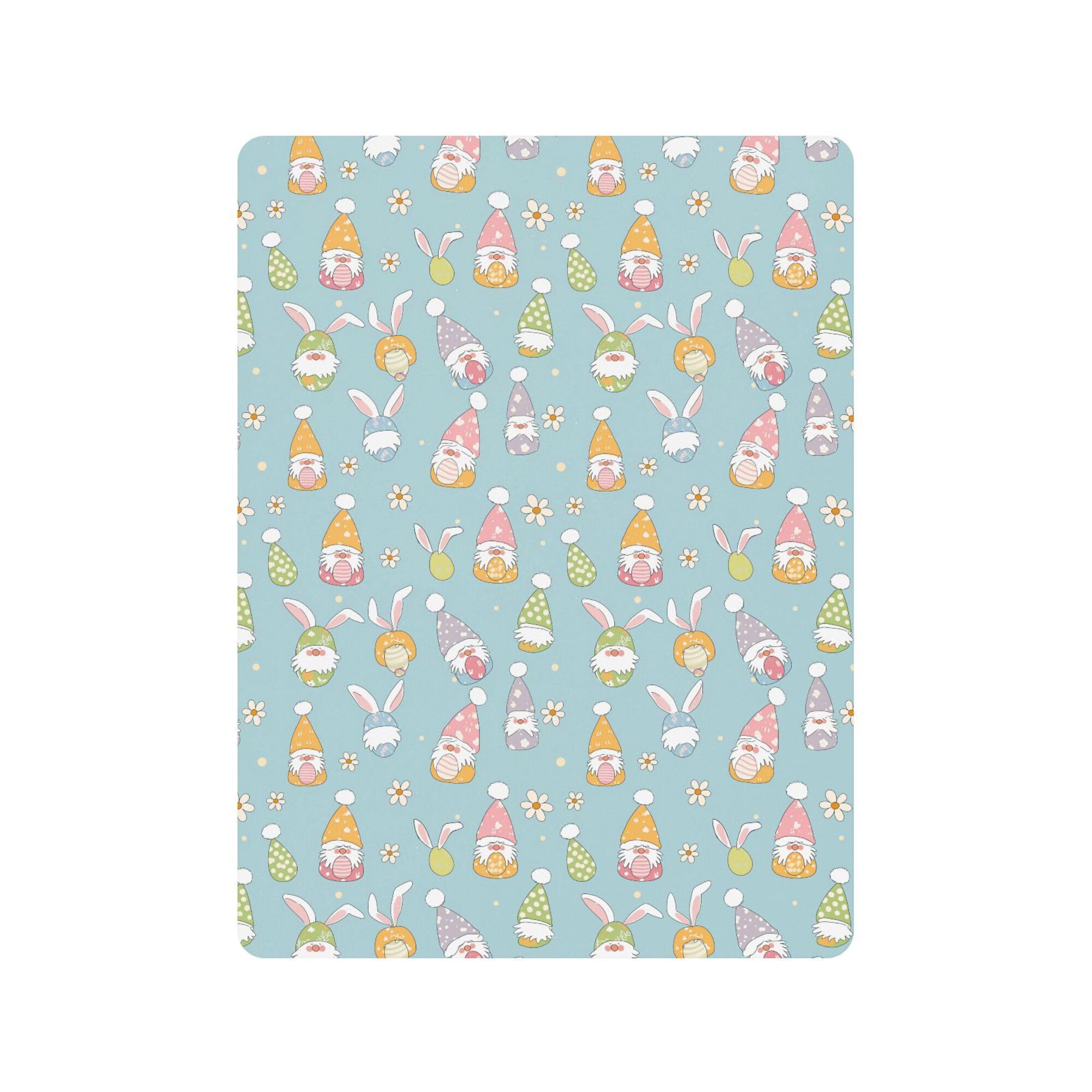 Crib Sheets for Baby Boys Girls Cotton Baby Playard Sheet Ultra Soft Muslin Toddler Crib Sheet S Adorable Easter Gnomes in Pastel Colors