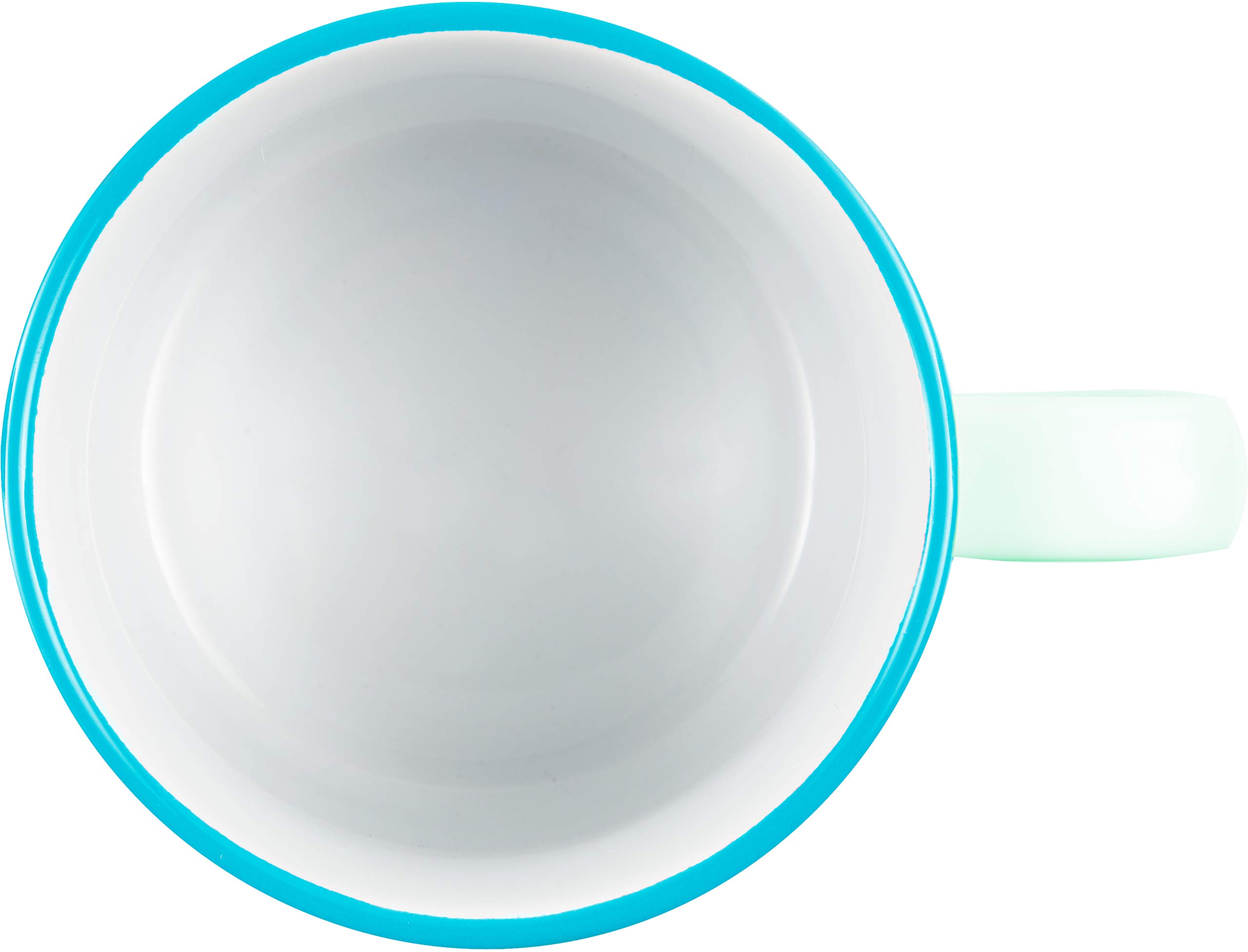 Pavilion Gift Company 67519 - Taza de café grande de gres de 17 onzas, la vida es mejor en la playa, color azul