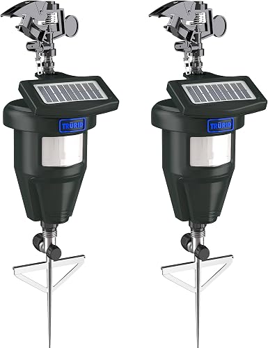 Motion Activated Sprinklers for Yard - Cat & Deer Repellent Devices, Raccoon & Dog Deterrent, Skunk & Cat Repellent for Yard, Scarecrows for Outside, Yard Maintenance Must Haves (2 Pack)