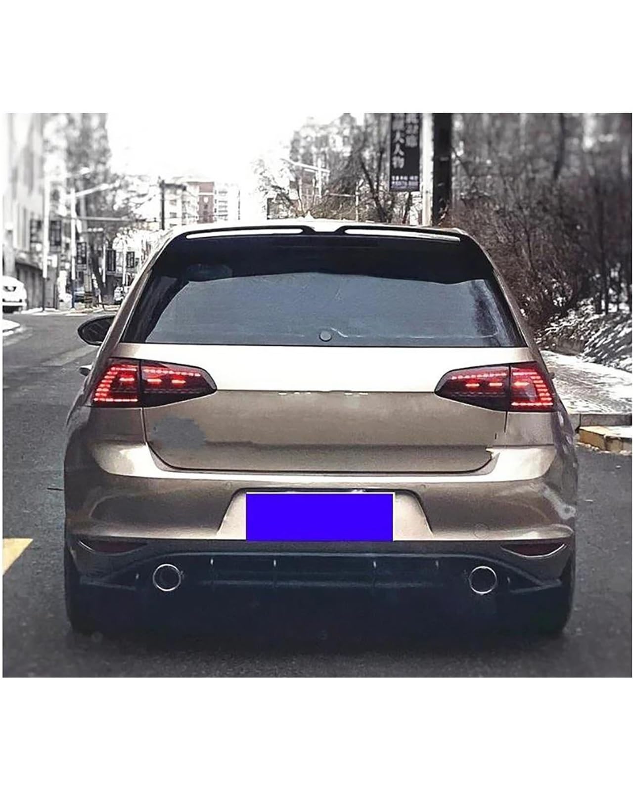 Auto Spoiler Posteriori per Golf 7 2014-2017 Paraurti Diffusore per Labbro Posteriore Auto Spoiler Auto