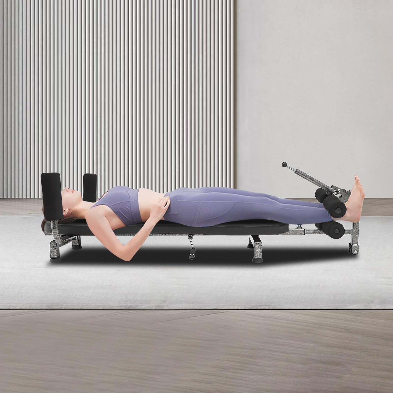Inversion - Tavolo da inversione per la schiena, con portata di 150 kg, per l'allenamento domestico, salvaspazio