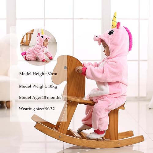 Miniatura 49 de TONWHAR - Mameluco con capucha, fantástico disfraz infantil de varios animales, como tigre o dinosaurio Multi