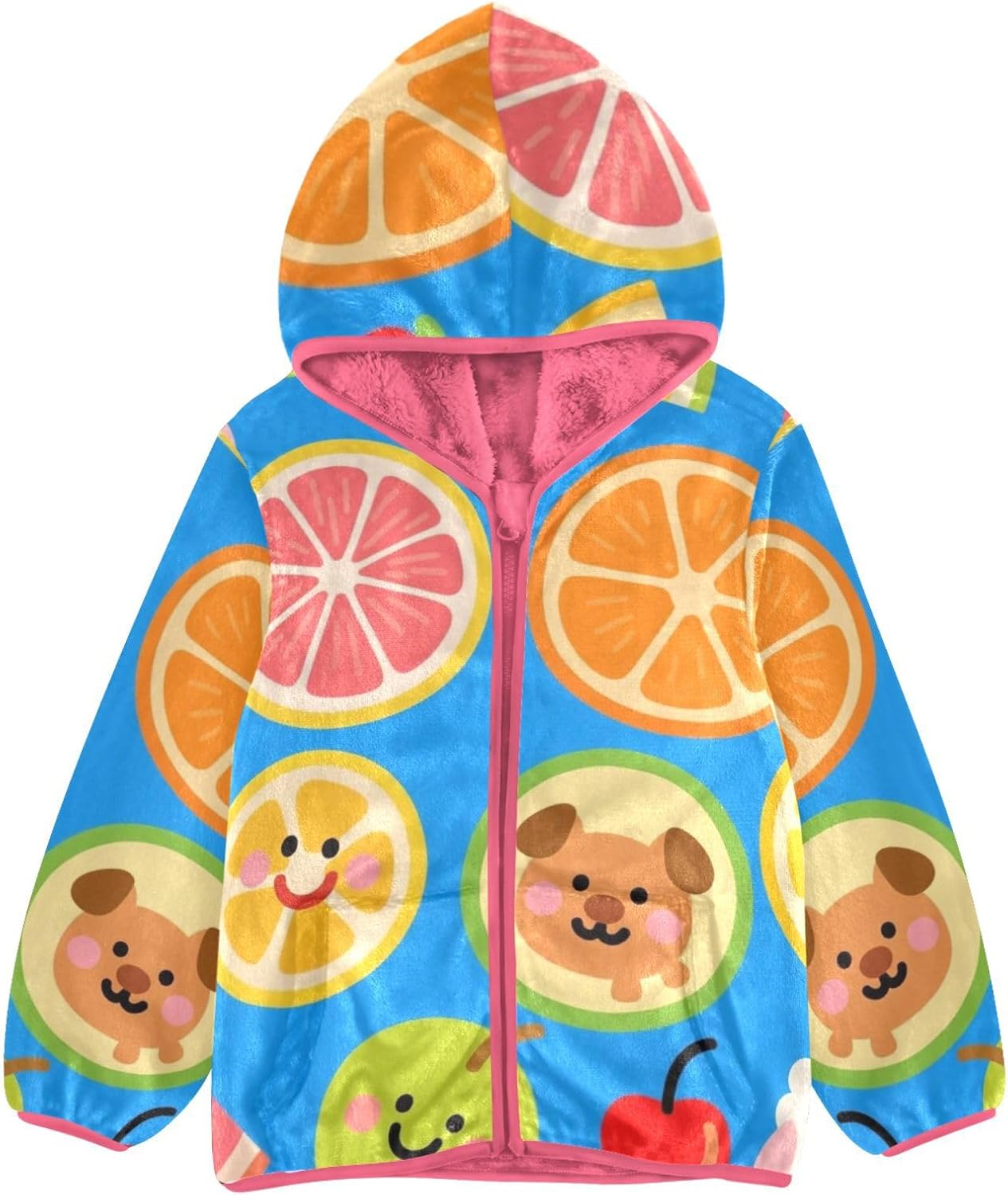 Fruit Sherpa Fleece Girls