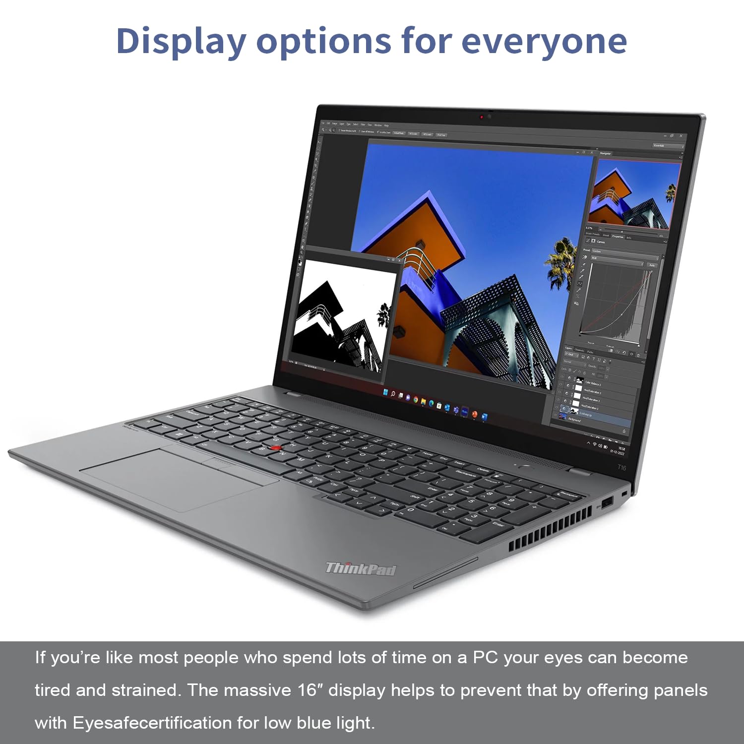 Amazon.com: Lenovo ThinkPad T16 Business Laptop, 16
