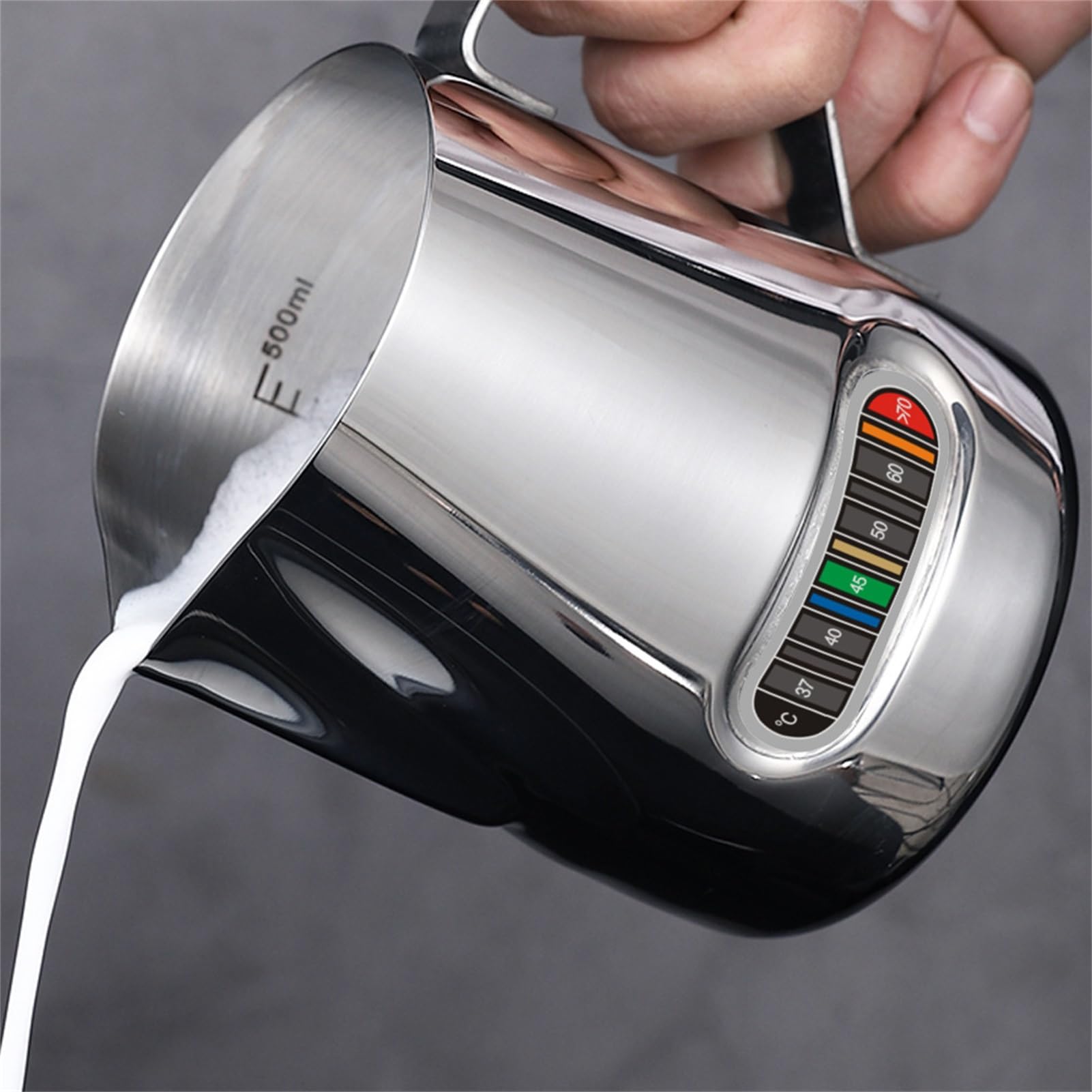 Liquid Crystal Thermometer Strip Set, Temperature Indicator Stickers for Bottles, Easy Read Adhesive Display for Coffee Cups, Fermentation, Brewing, Beverages, 2.34x0.74 Inches