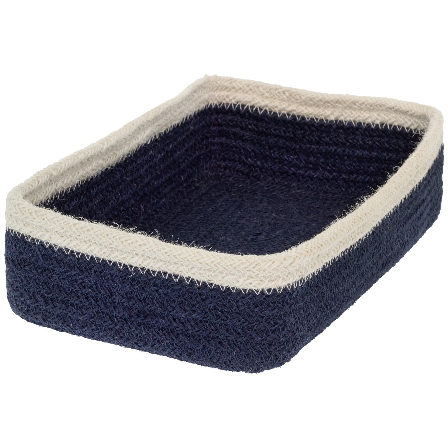 Porte-serviettes en jute bleu marine Boston International ASK25233 support serviette papier