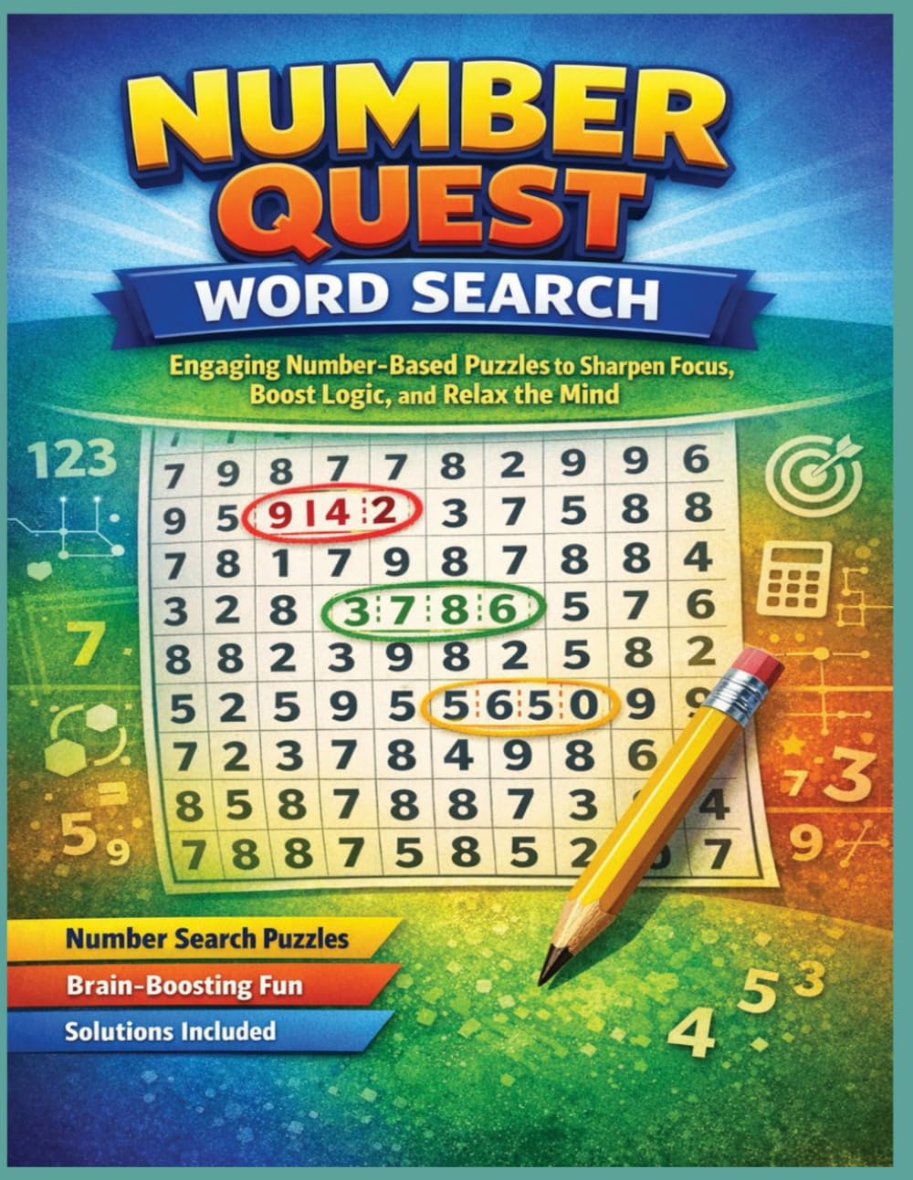 Number Quest Word Search: Engaging Number-Based Puzzles to Sharpen Focus, Boost Logic, and Relax the Mind