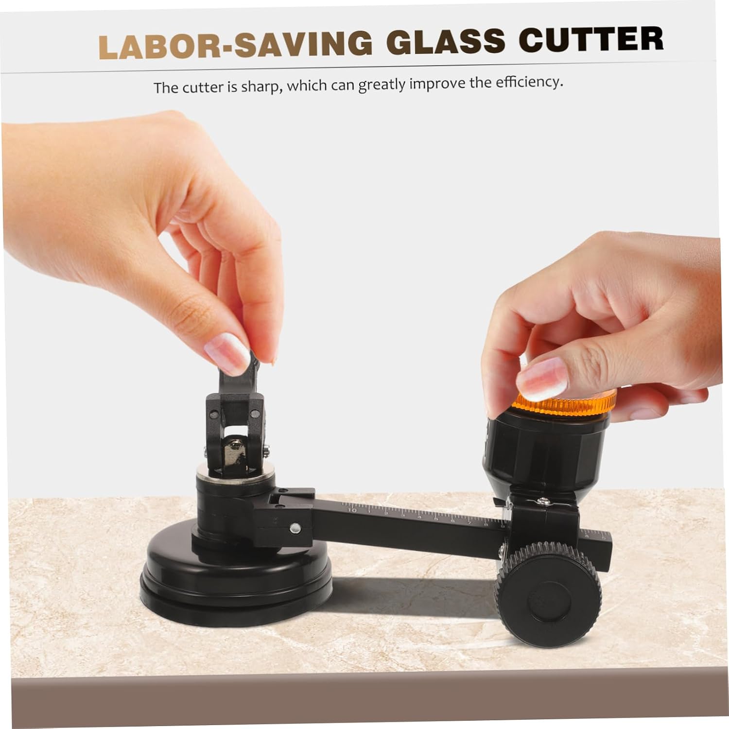 IWOWHERO Adjustable Glass Circle Cutting Tool Glass Cutter Compasses for DIY Enthusiasts