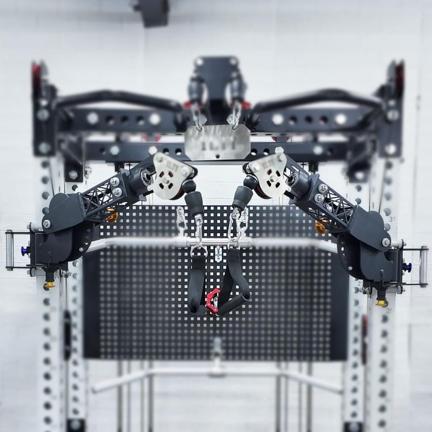 Universal Adjustable Jammer Arm Cable Machine Attachment for Squat Rack Attachments, Power Rack Pulley Attachments for Cable LAT Pull Down Squat