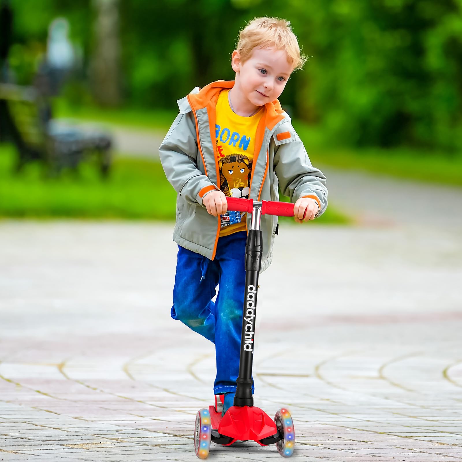 Amazon.com : Kids Kick Scooter, 3 Wheeled Scooter for Kids, Child