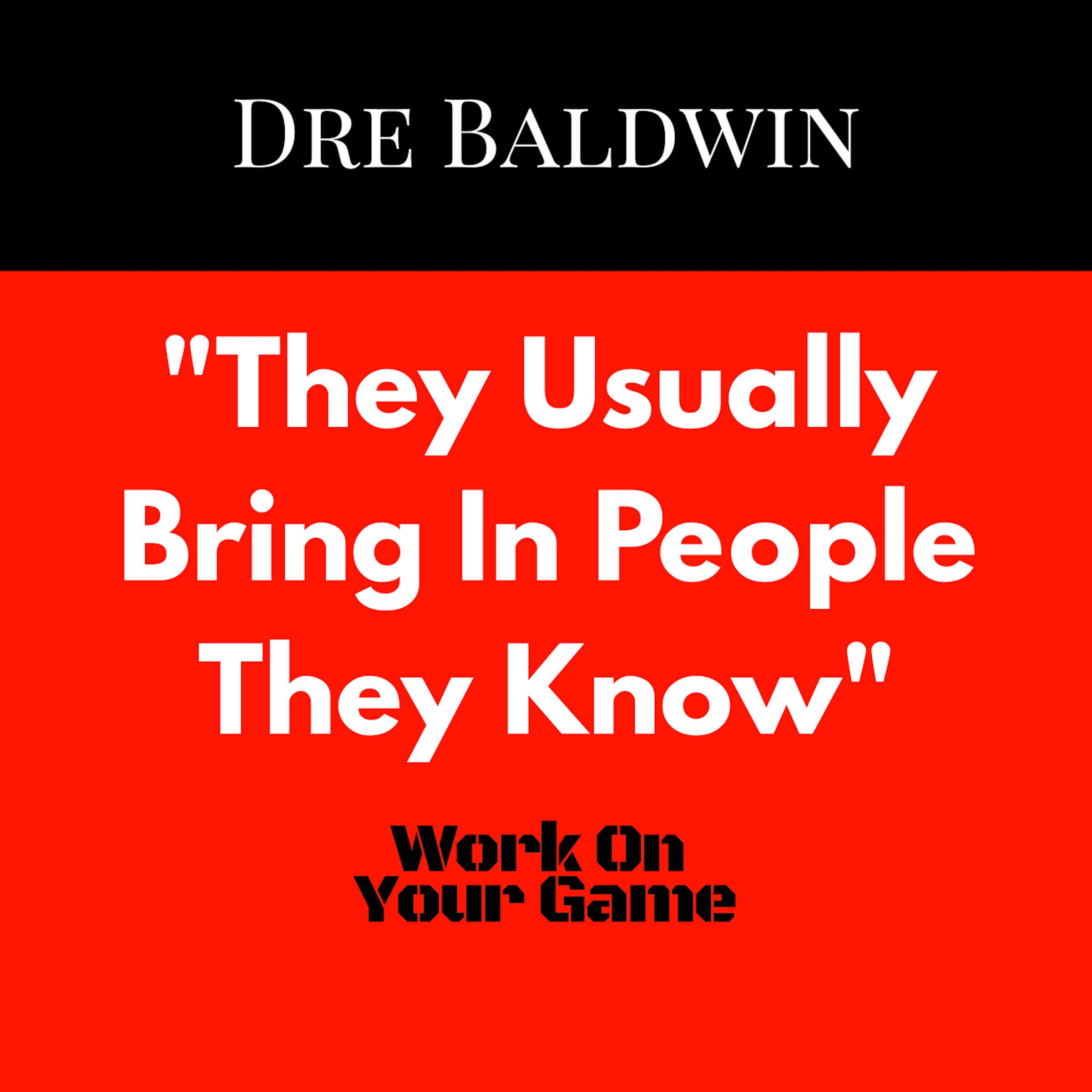 Cover art for "They Usually Bring In People They Know"