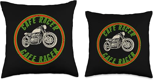 Miniatura 3 de Cafe Racer Biker Men Women Adult Teens Boys Girls Kids Youth Throw Pillow, 18x18, Multicolor