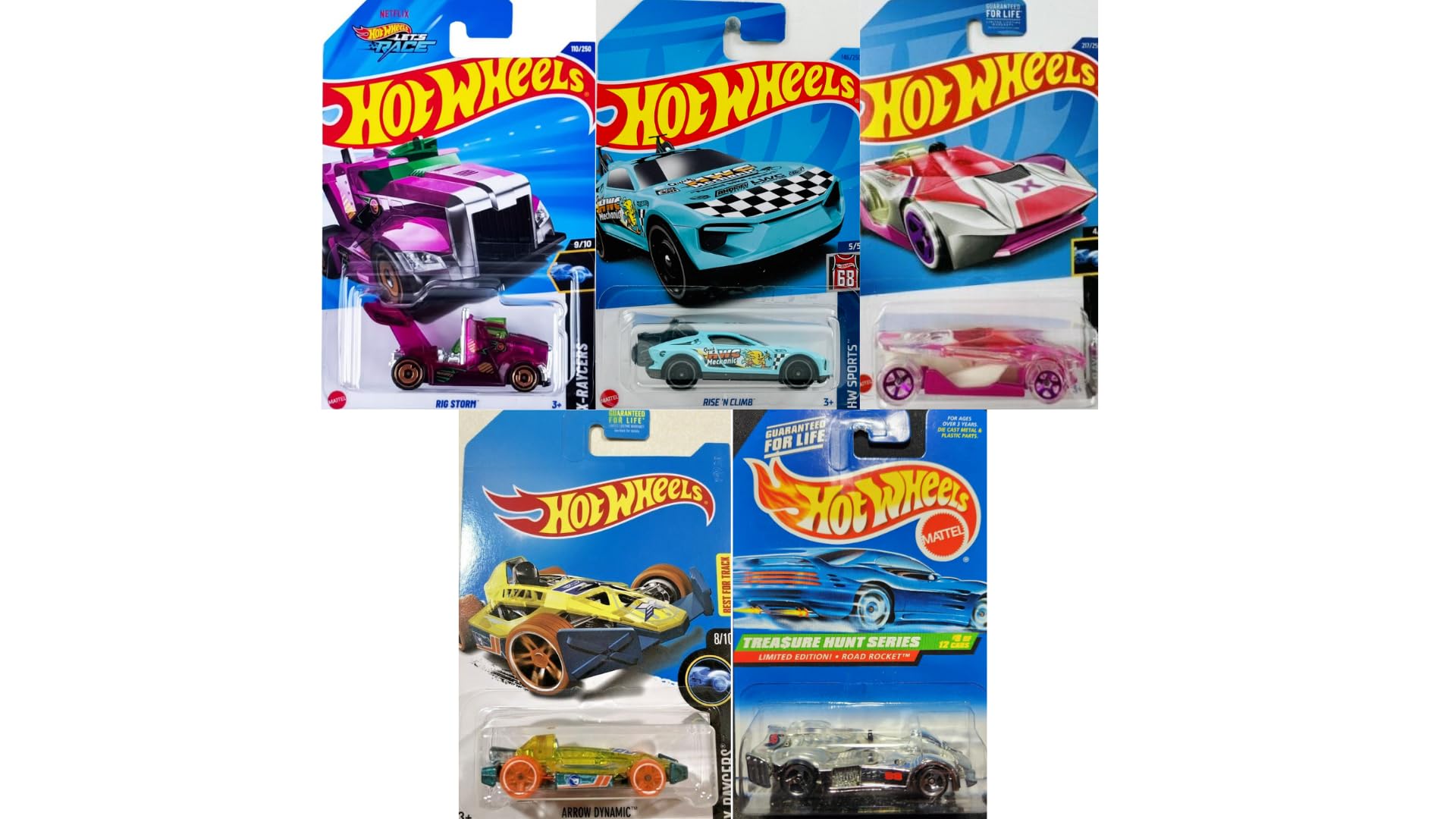 Amazon.co.jp: Hot Wheels Treasure Hunt 5個パック、ランダム
