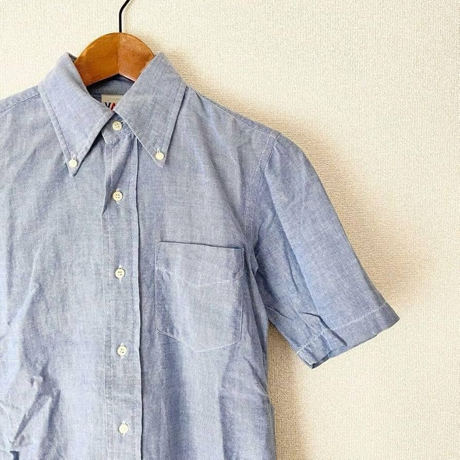Amazon.co.jp: VAN JAC 半袖シャツ ボタンダウンシャツ 37古着