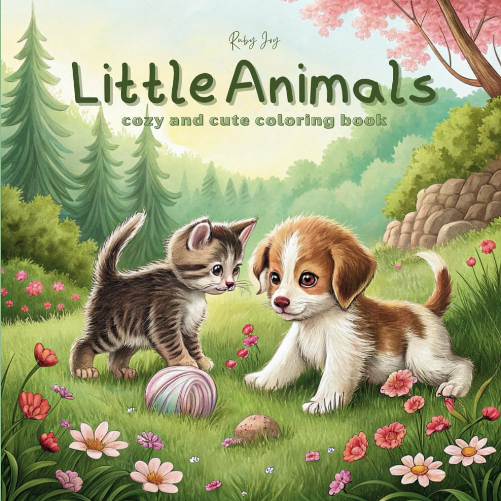 Little Animal: Cozy and Cute Coloring Book